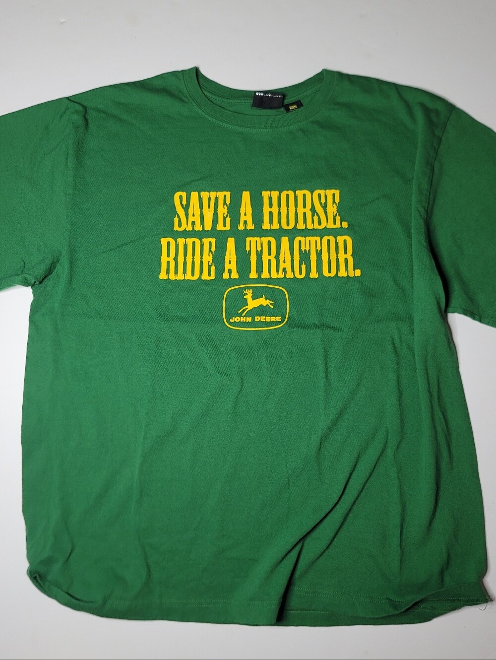 John Deere Green T-Shirt with Yellow Logo & Slogan